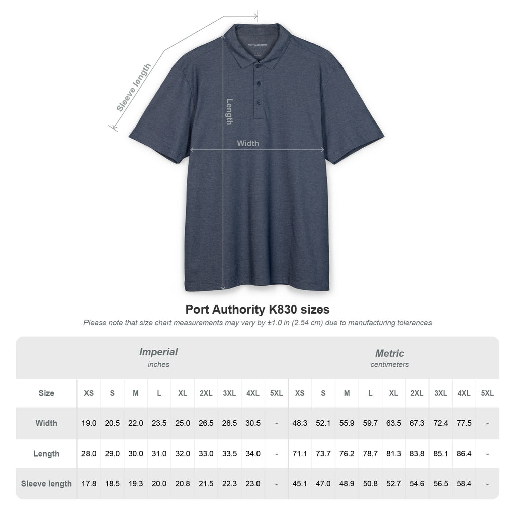 Vetu Distressed Logo Polo Shirt — Classic Men's Short-Sleeve Knit
