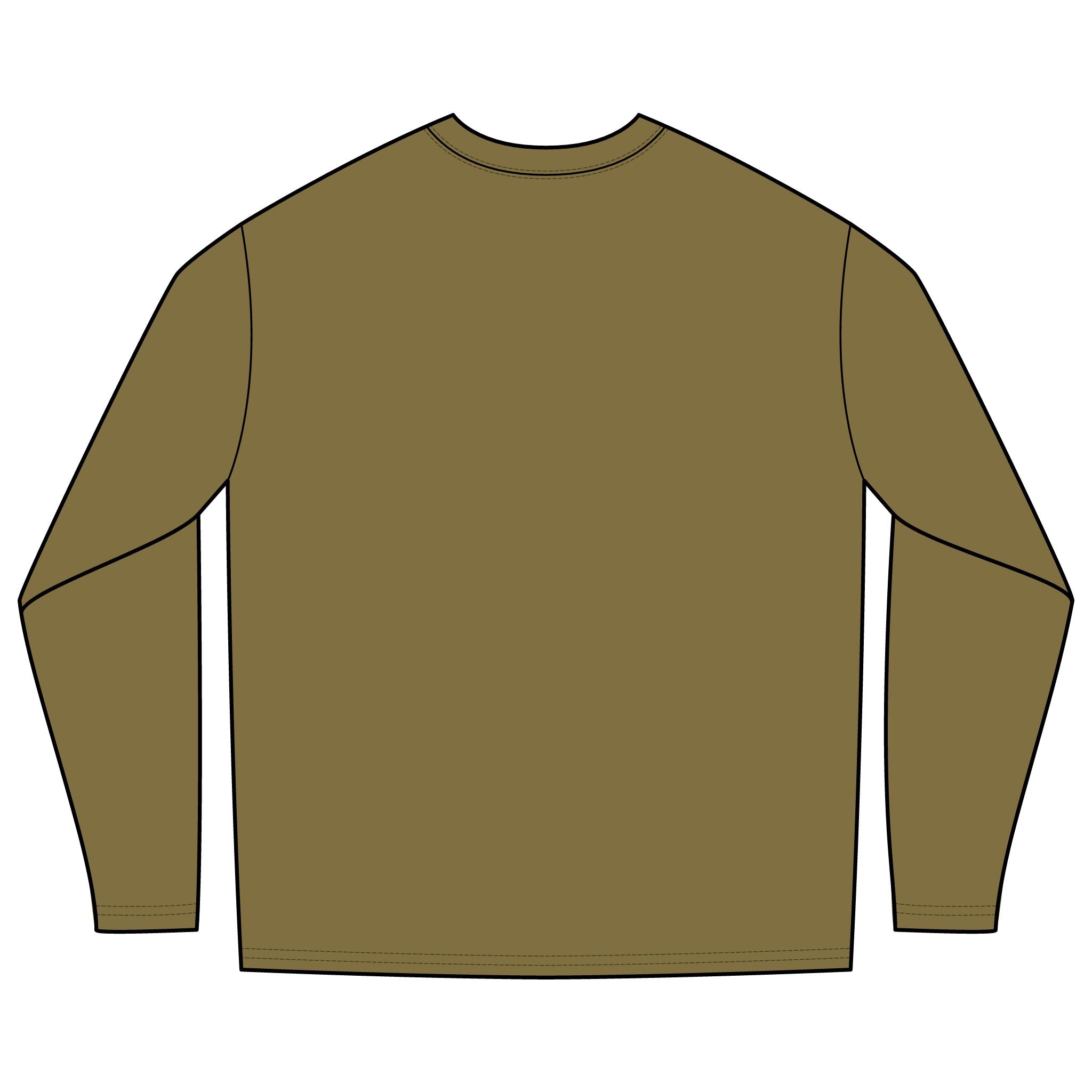 Long Sleeve Pocket Tee — Classic Cotton Crewneck Top