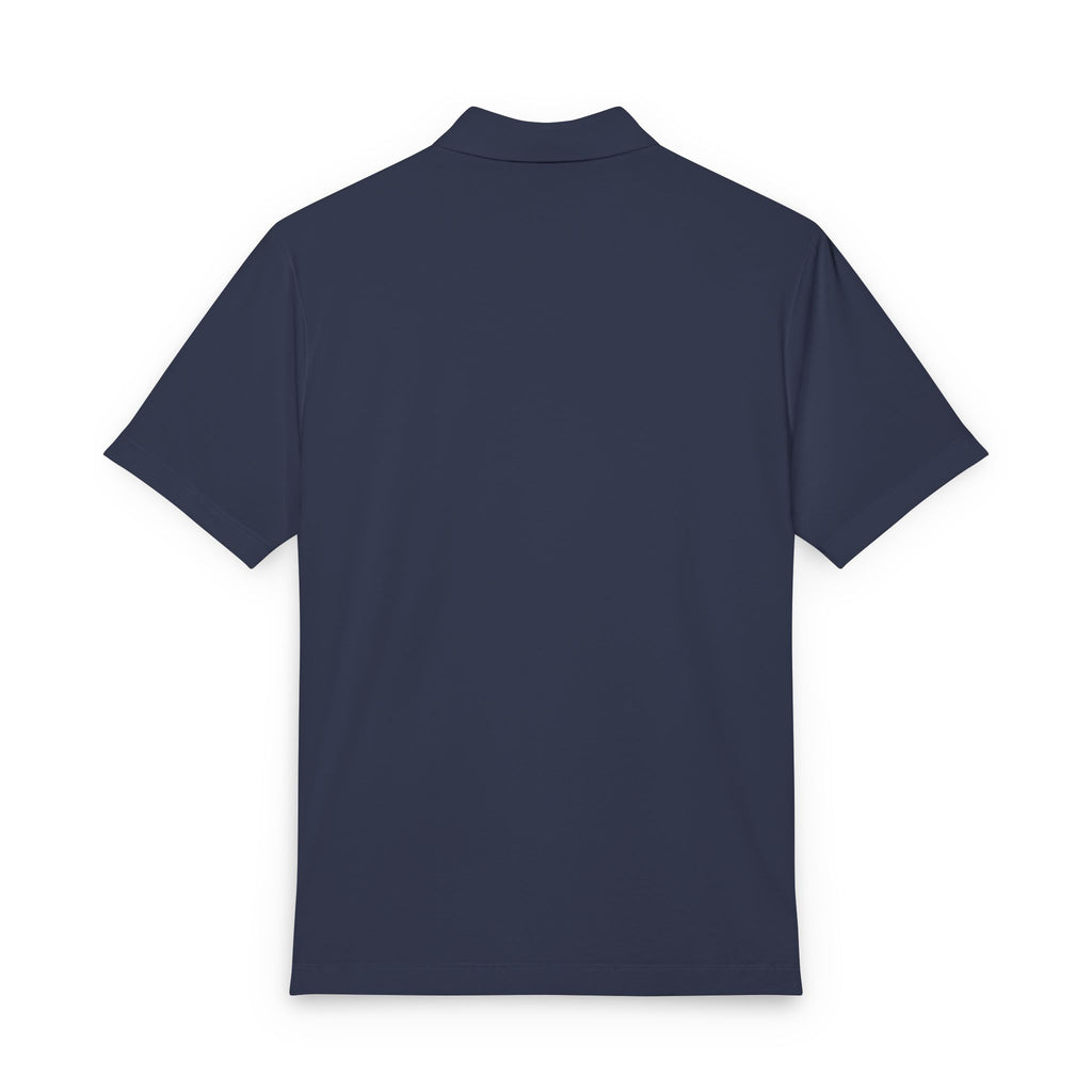 Men's Coral Polo Shirt with 'virtù' Left-Chest Logo