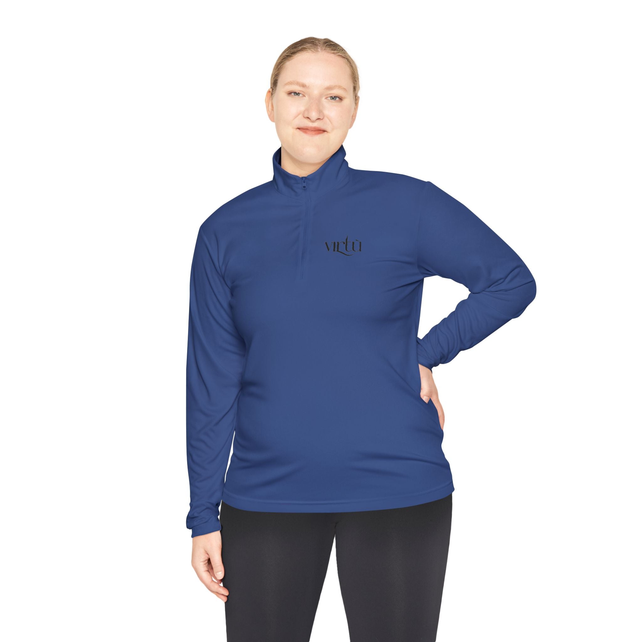 Quarter‑Zip Pullover — Hand‑Drawn Tic‑Tac‑Toe Hearts Graphic