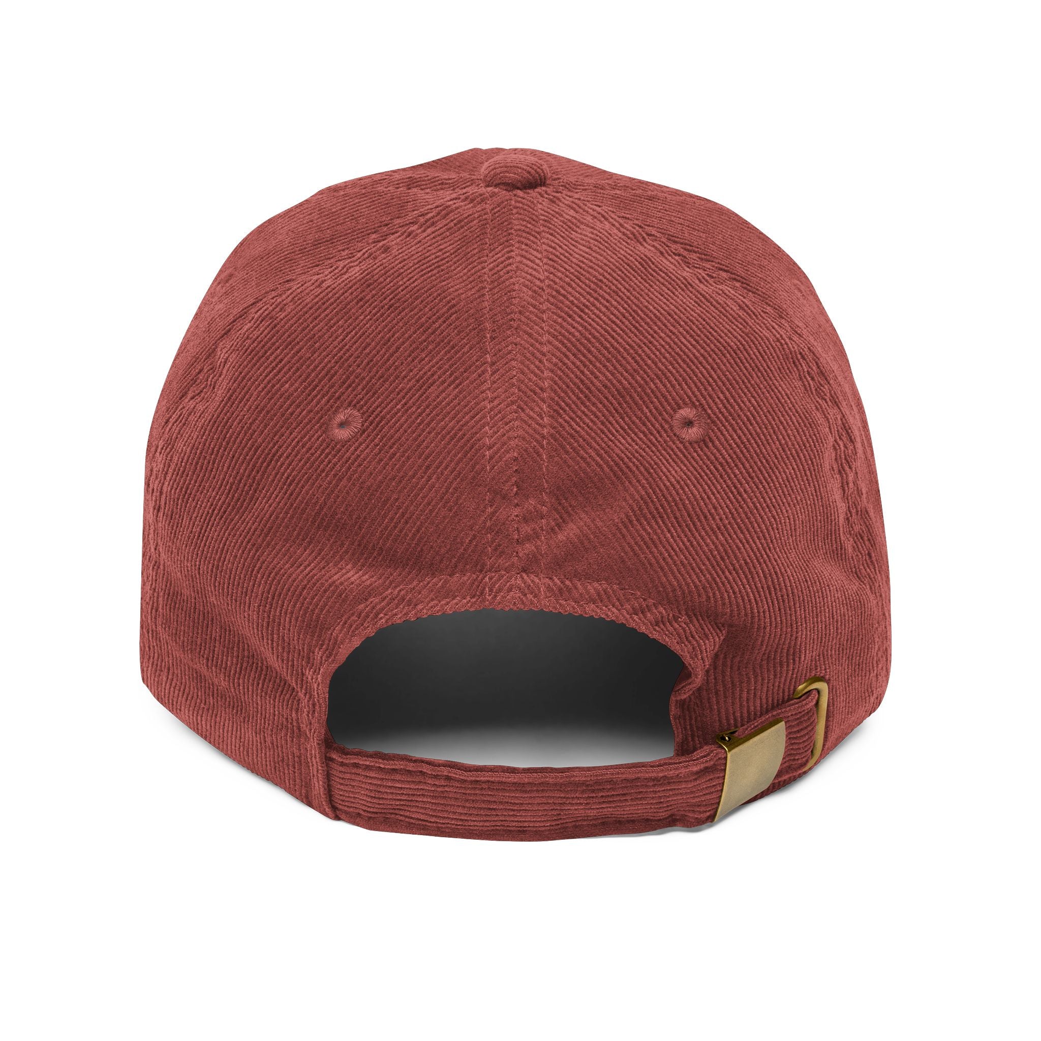 Corduroy Baseball Cap - Embroidered 'Virtu' Vintage Dad Hat