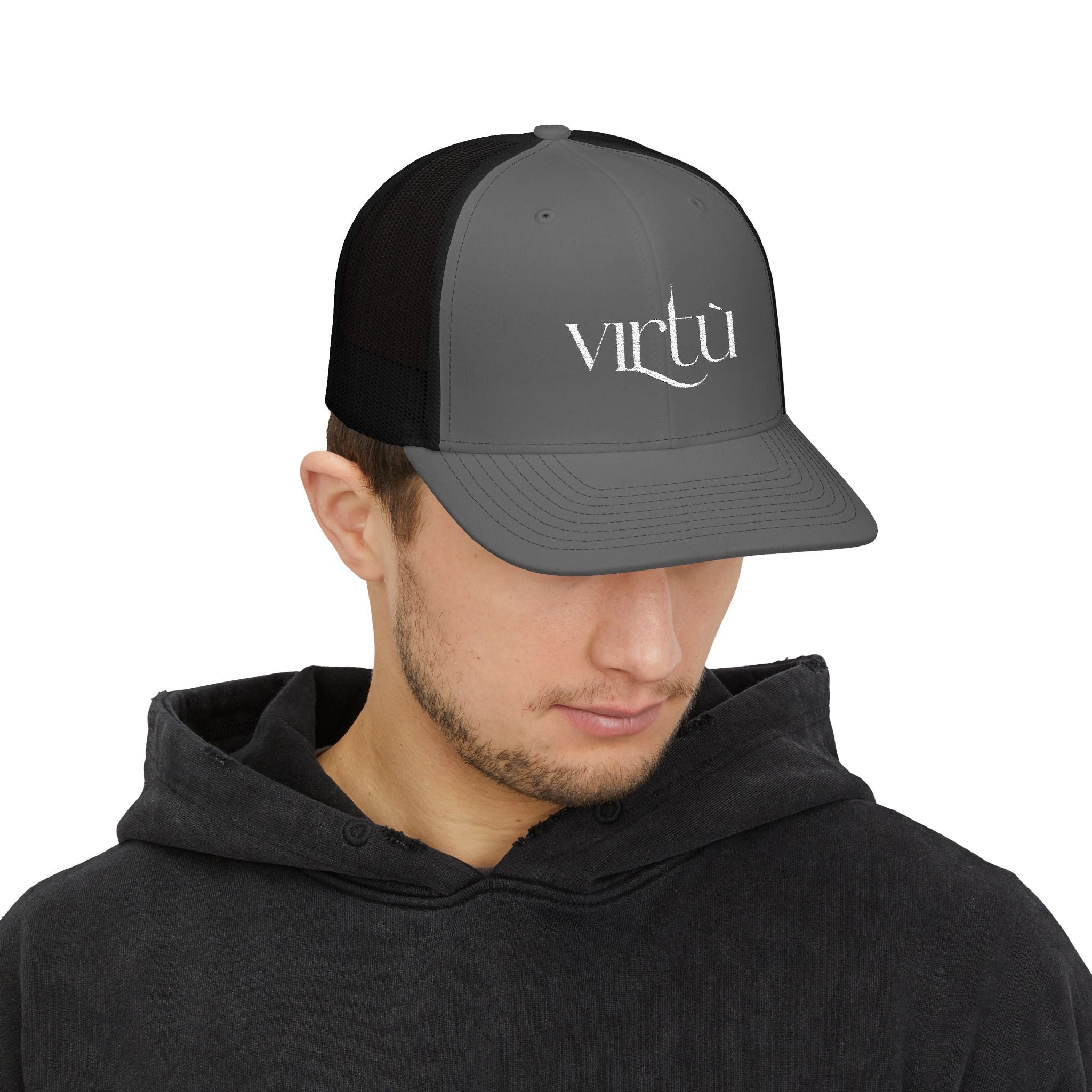 Virtu Embroidered Trucker Cap