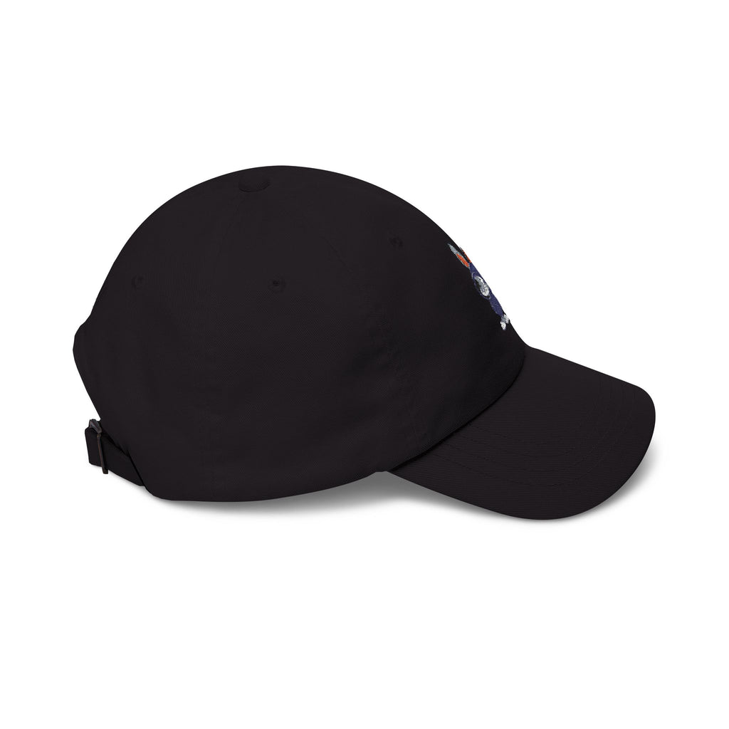 Embroidered Bunny Dad Cap — Cute Cartoon Rabbit Cap with 'virtù' Back Logo
