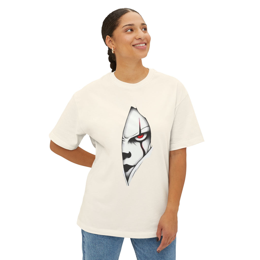 Horror Claw Peek T-Shirt — Red-Eyed Monster Chest Rip Graphic Tee