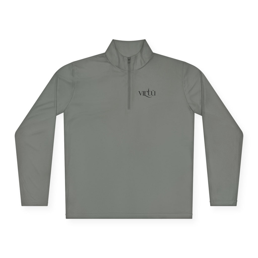 Quarter‑Zip Pullover — Hand‑Drawn Tic‑Tac‑Toe Hearts Graphic
