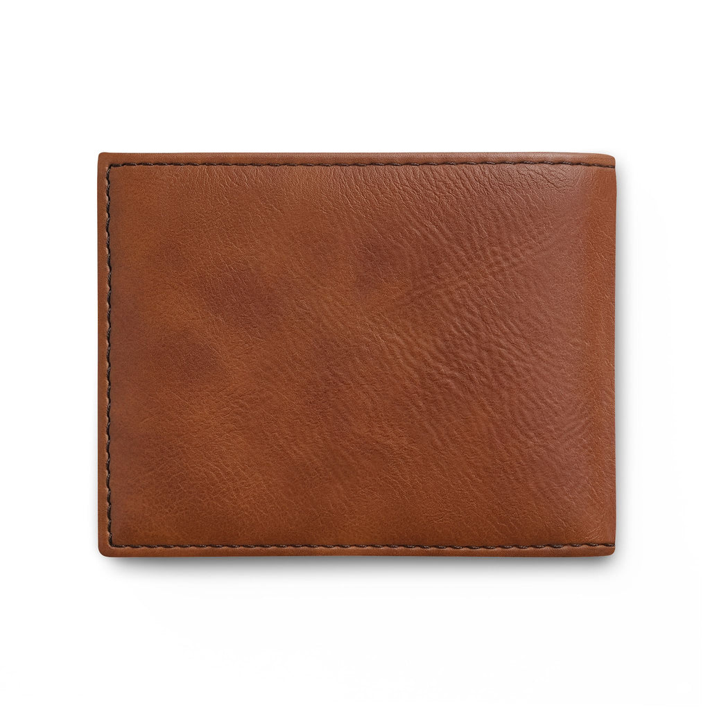 Minimal Leather Bi-Fold Wallet with Flip — Slim RFID Card Holder