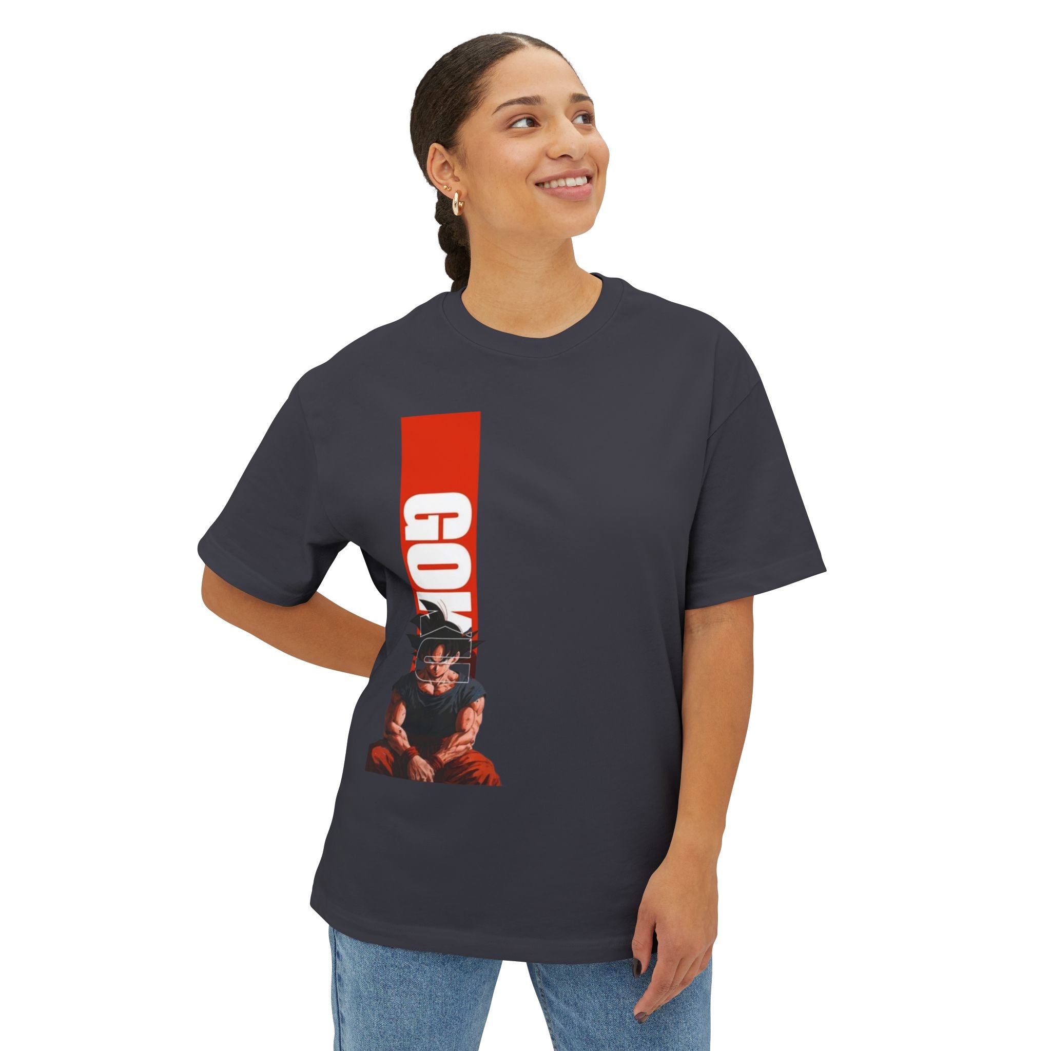 Goku Vertical Graphic Tee — Anime Dragon Ball Z Shirt
