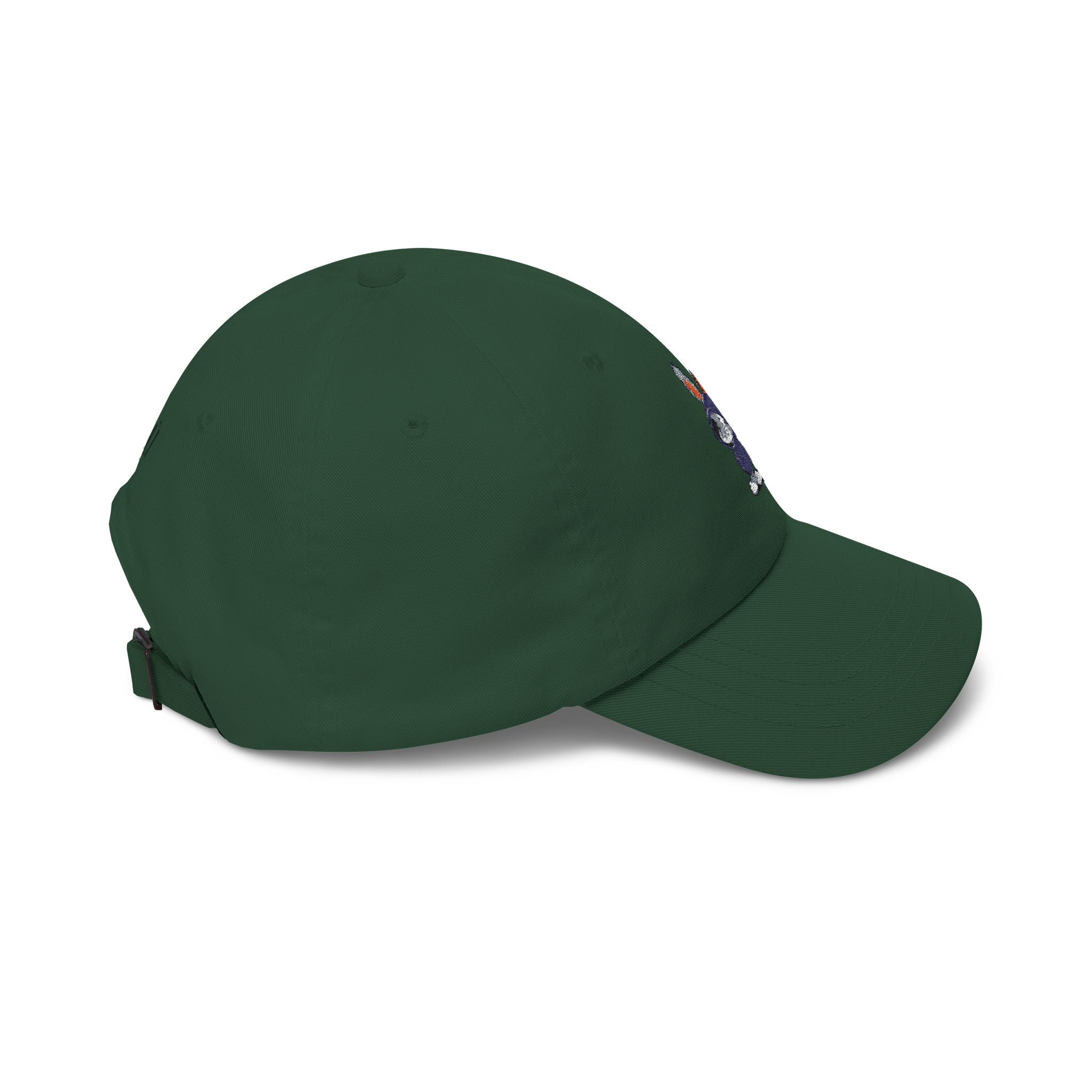 Embroidered Bunny Dad Cap — Cute Cartoon Rabbit Cap with 'virtù' Back Logo