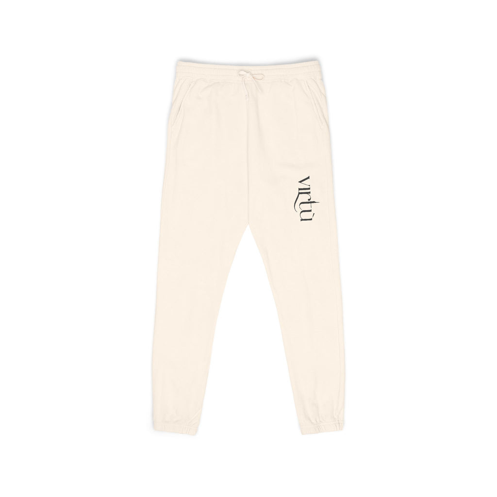 Washed Charcoal 'Wild' Fleece Sweatpants — Garment-Dyed Joggers