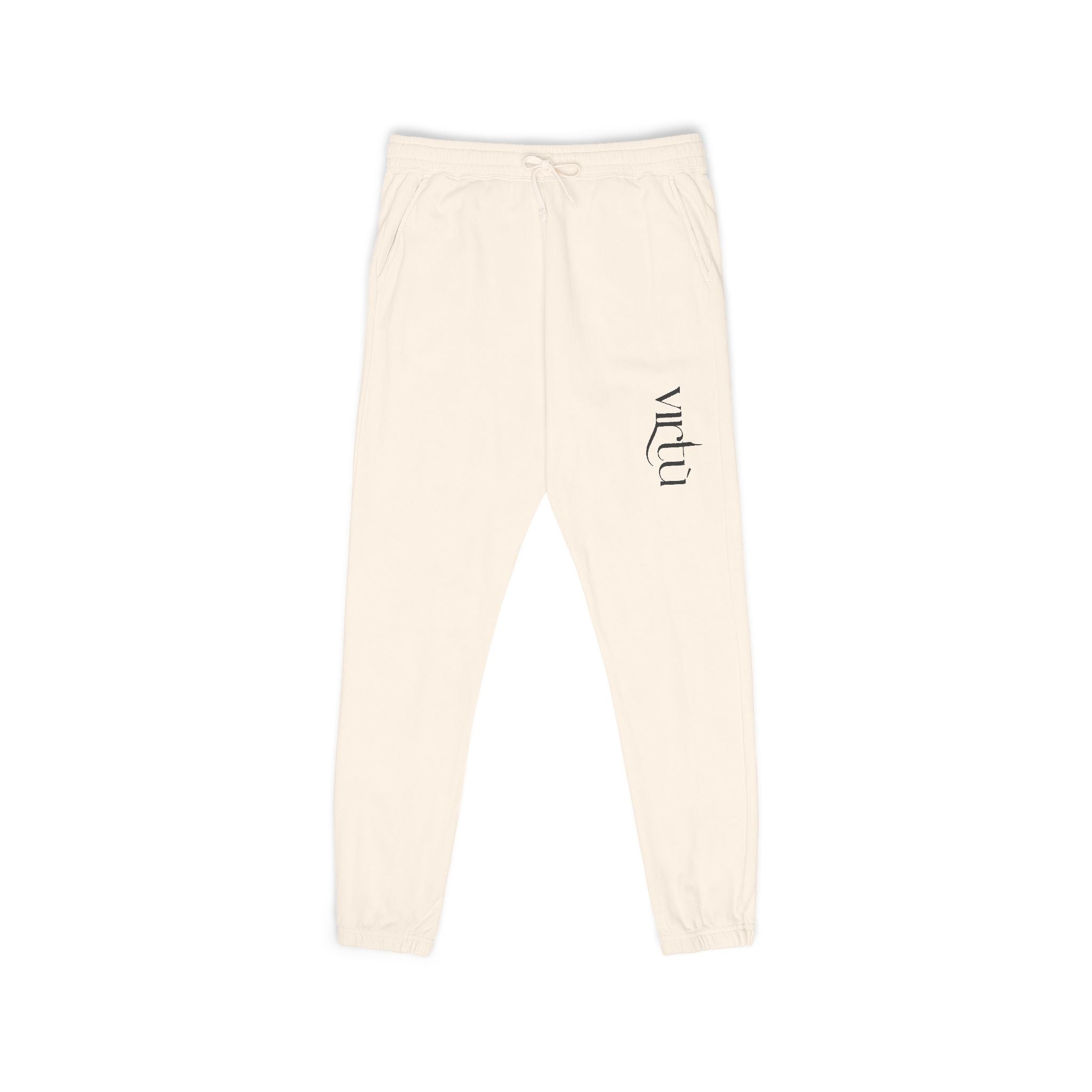Washed Charcoal 'Wild' Fleece Sweatpants — Garment-Dyed Joggers