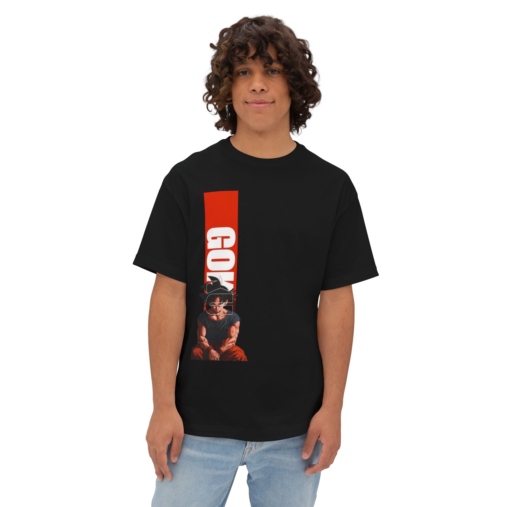 Goku Vertical Graphic Tee — Anime Dragon Ball Z Shirt