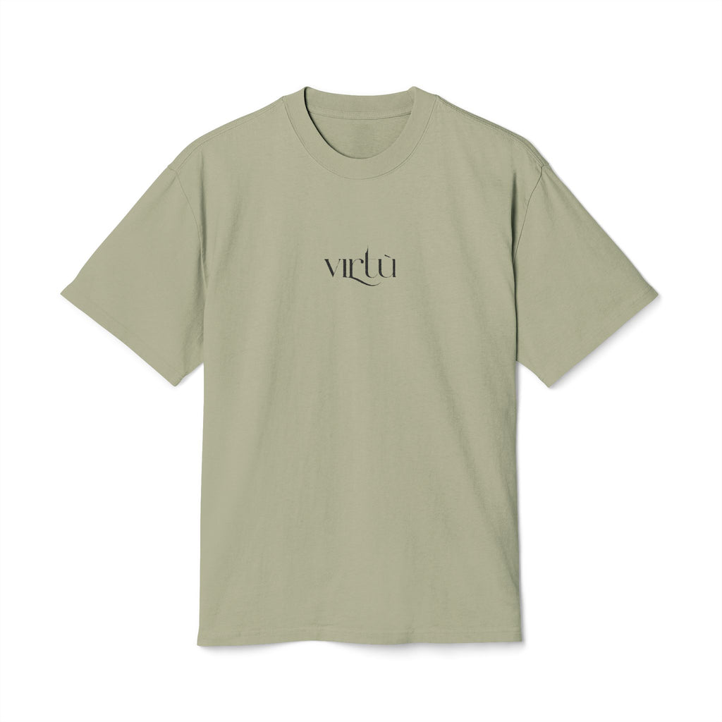 Minimalist 'vita' Script Tee — Vintage Faded Unisex T-Shirt