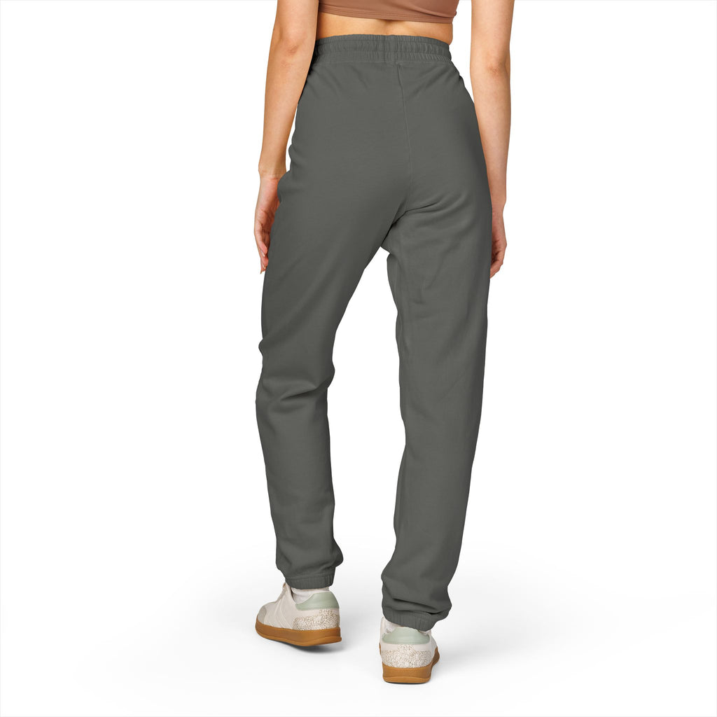 Washed Charcoal 'Wild' Fleece Sweatpants — Garment-Dyed Joggers