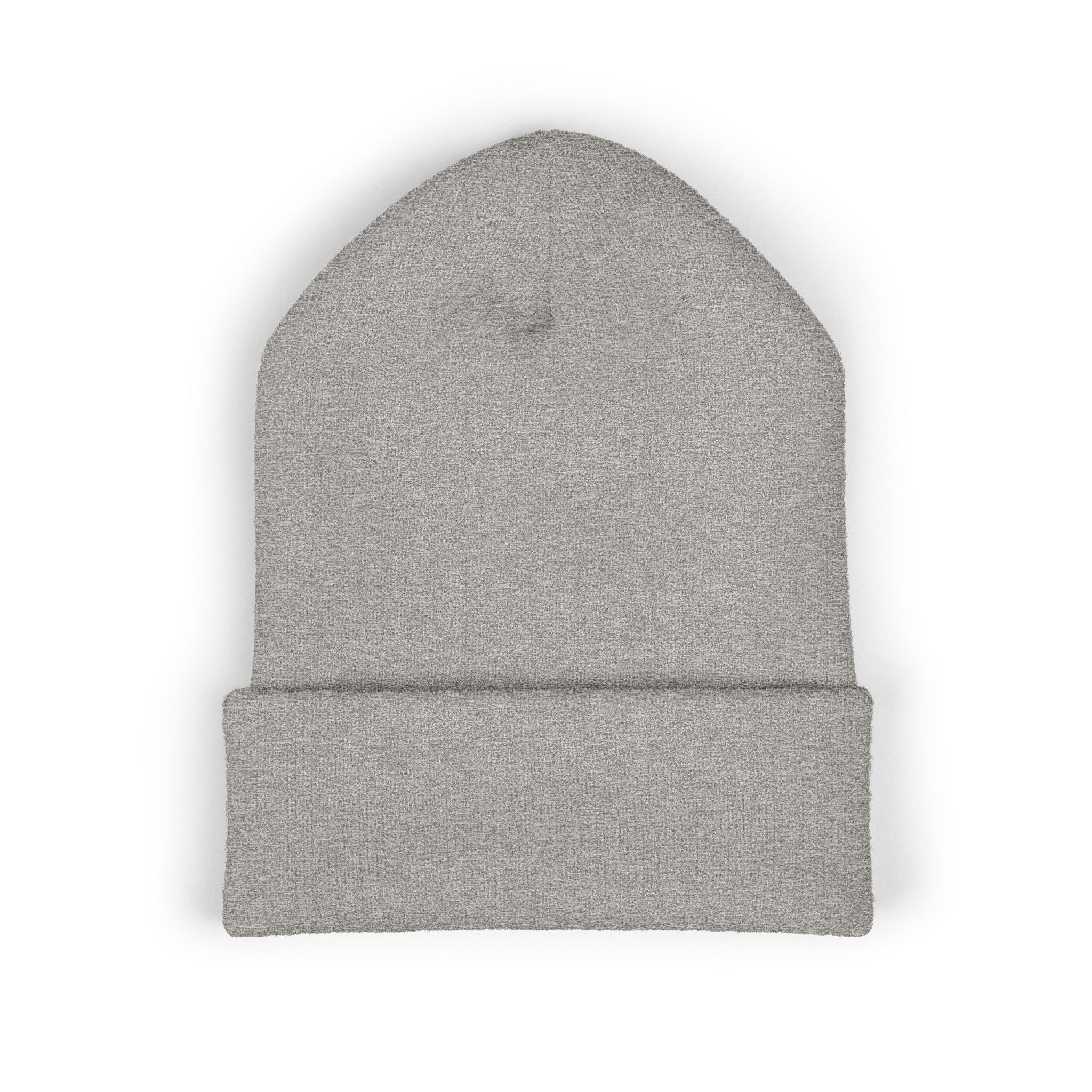 Embroidered 'Virtù' Cuffed Beanie — Classic Knit Winter Hat