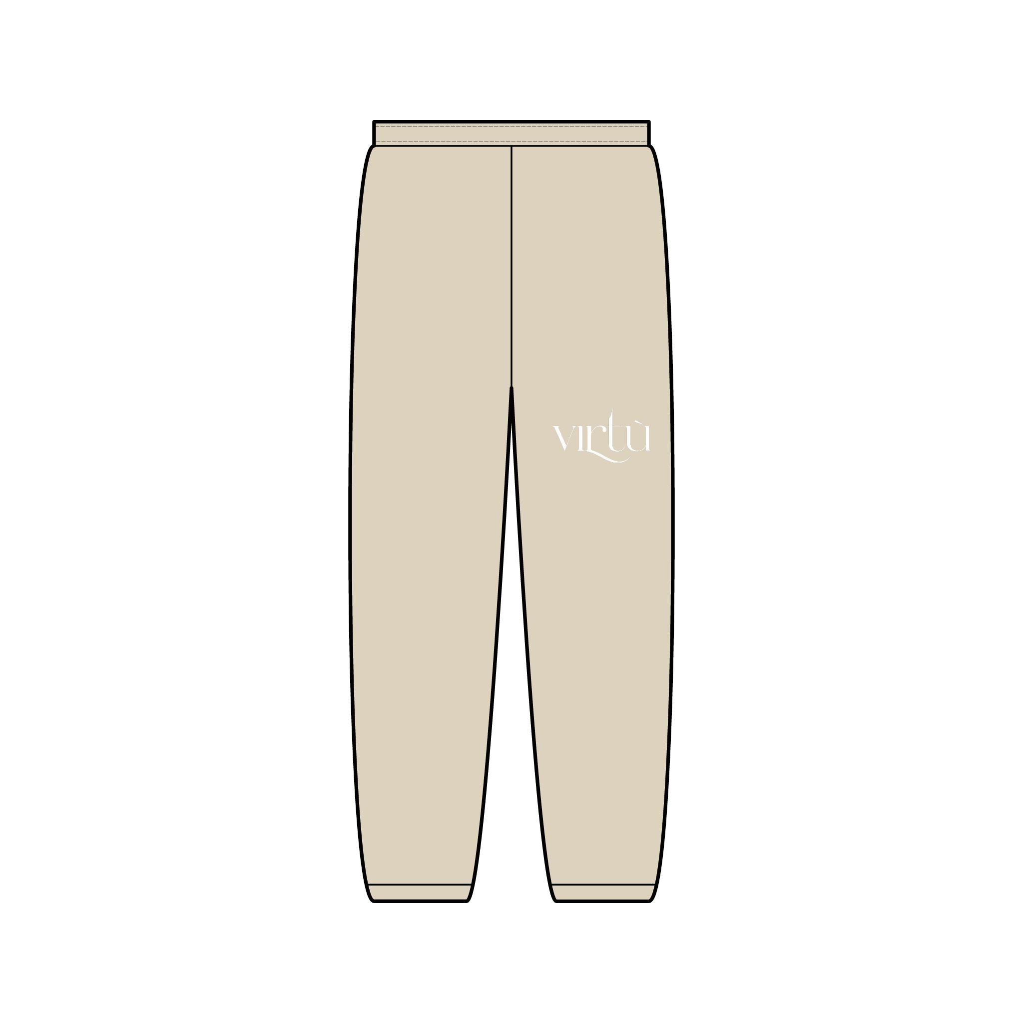 Minimalist 'victor' Logo Sweatpants — Slim Jogger Lounge Pants