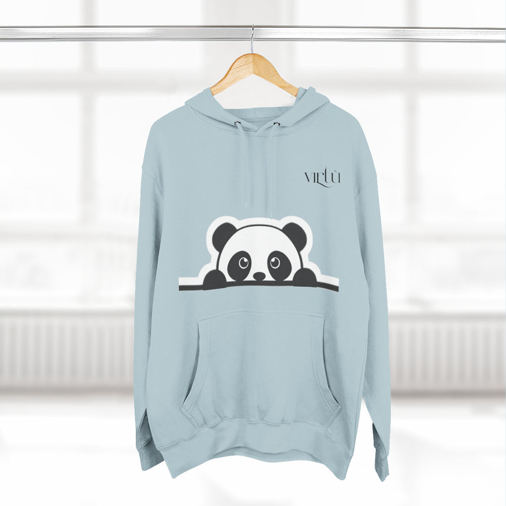Panda Peek Hoodie — Cute Peeking Panda Fleece Pullover