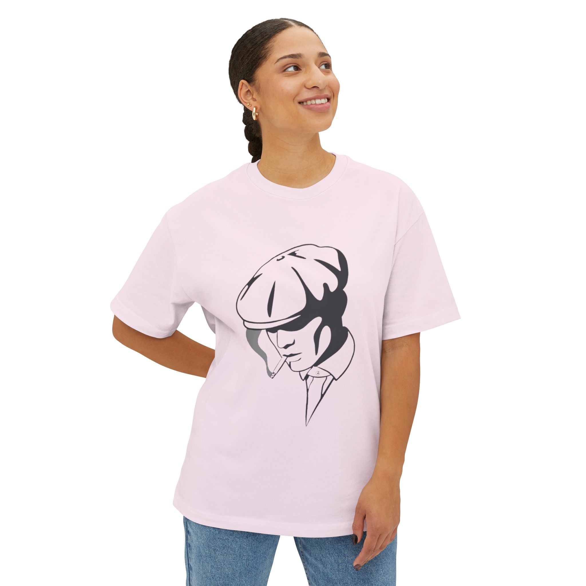 Peaky Blinders Inspired Graphic Tee — Vintage Flat Cap Silhouette