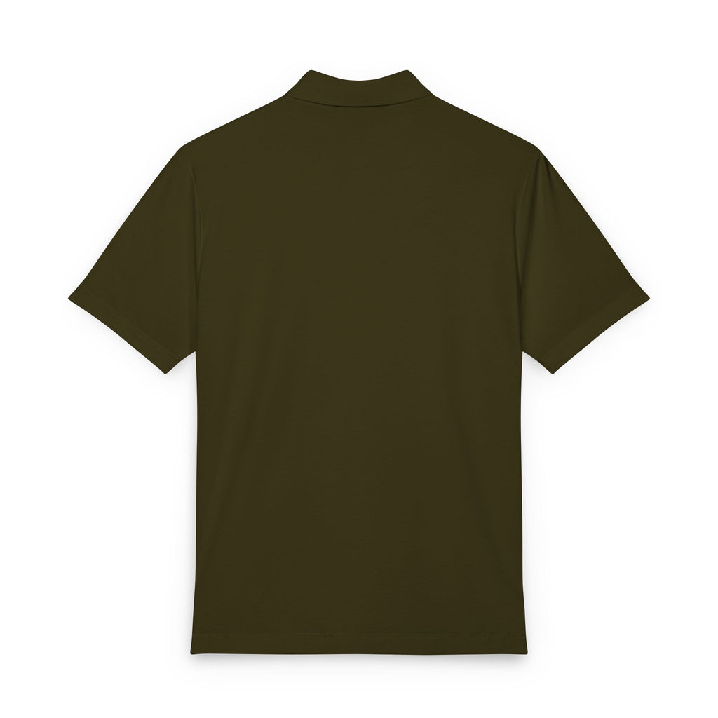 Men's Coral Polo Shirt with 'virtù' Left-Chest Logo
