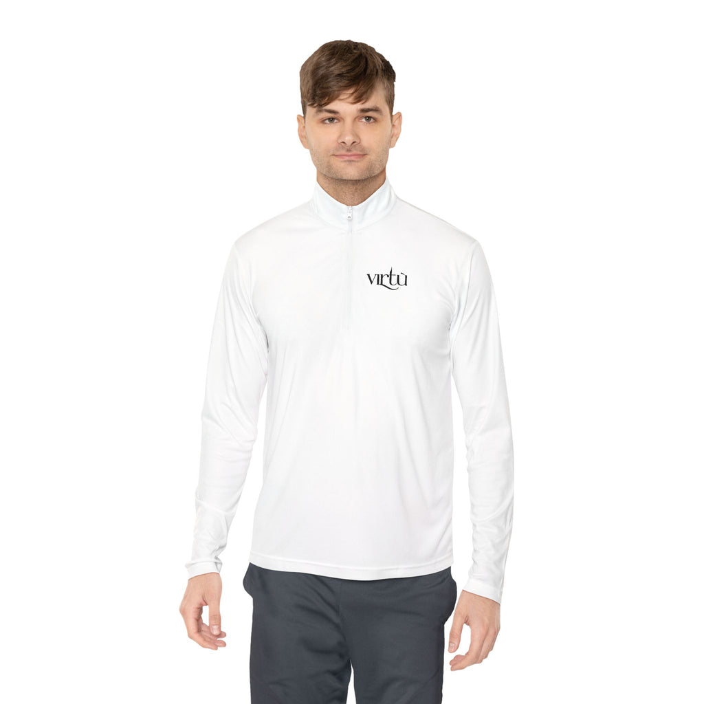Quarter‑Zip Pullover — Hand‑Drawn Tic‑Tac‑Toe Hearts Graphic