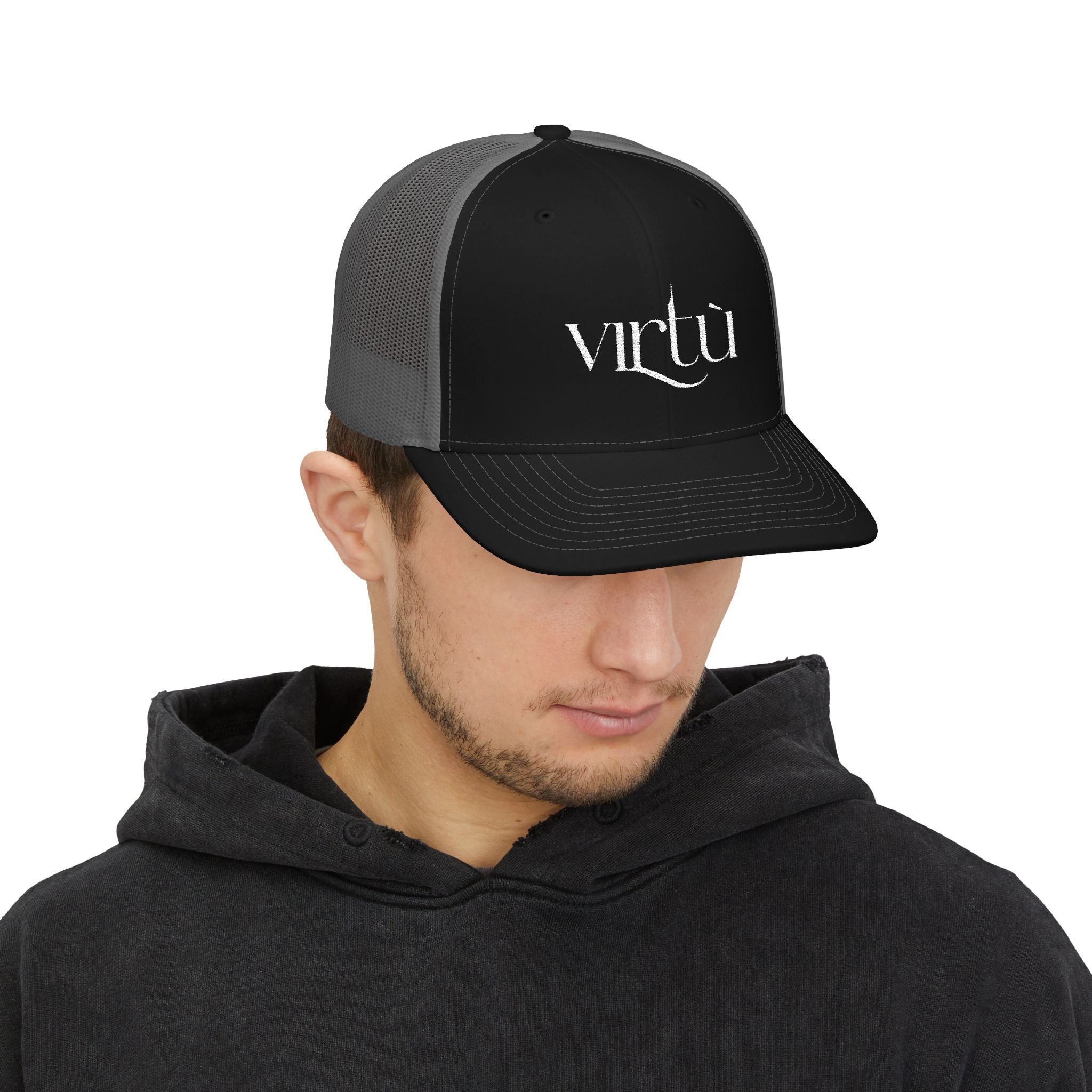 Virtu Embroidered Trucker Cap