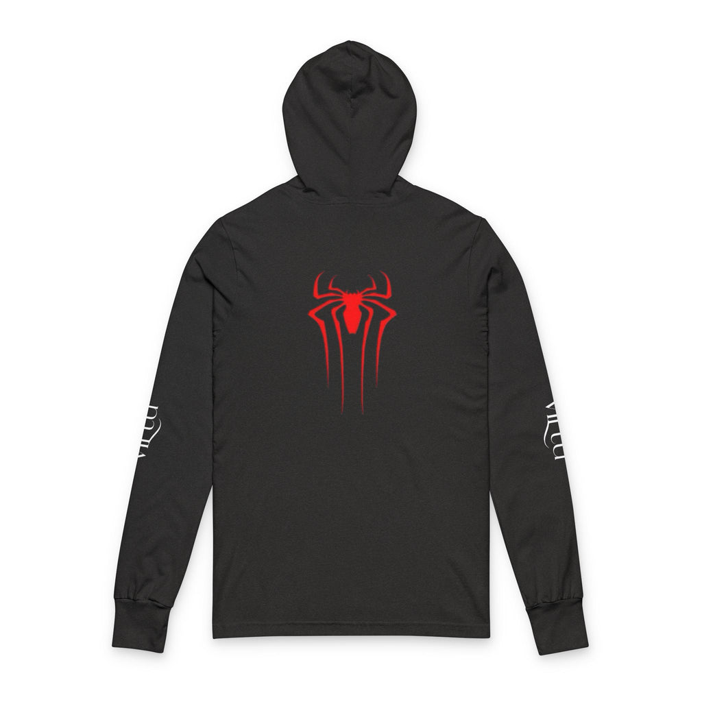 Spider Logo Hooded Long Sleeve Tee