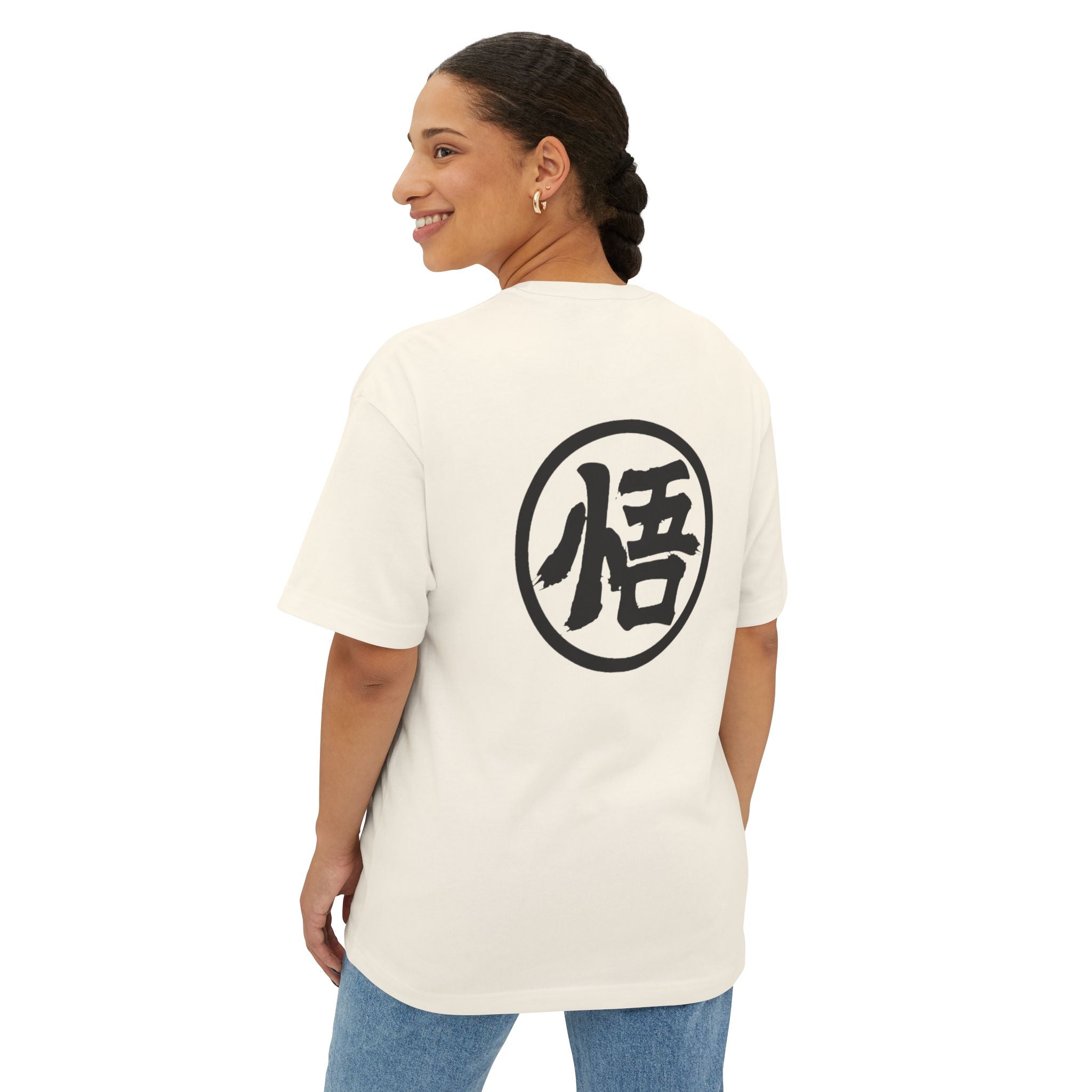 Goku Costume Ripped Chest Tee — Dragon Ball Z Martial Arts Symbol Shirt