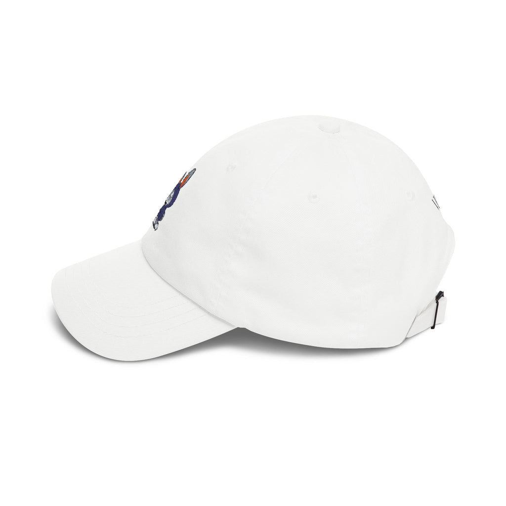 Embroidered Bunny Dad Cap — Cute Cartoon Rabbit Cap with 'virtù' Back Logo