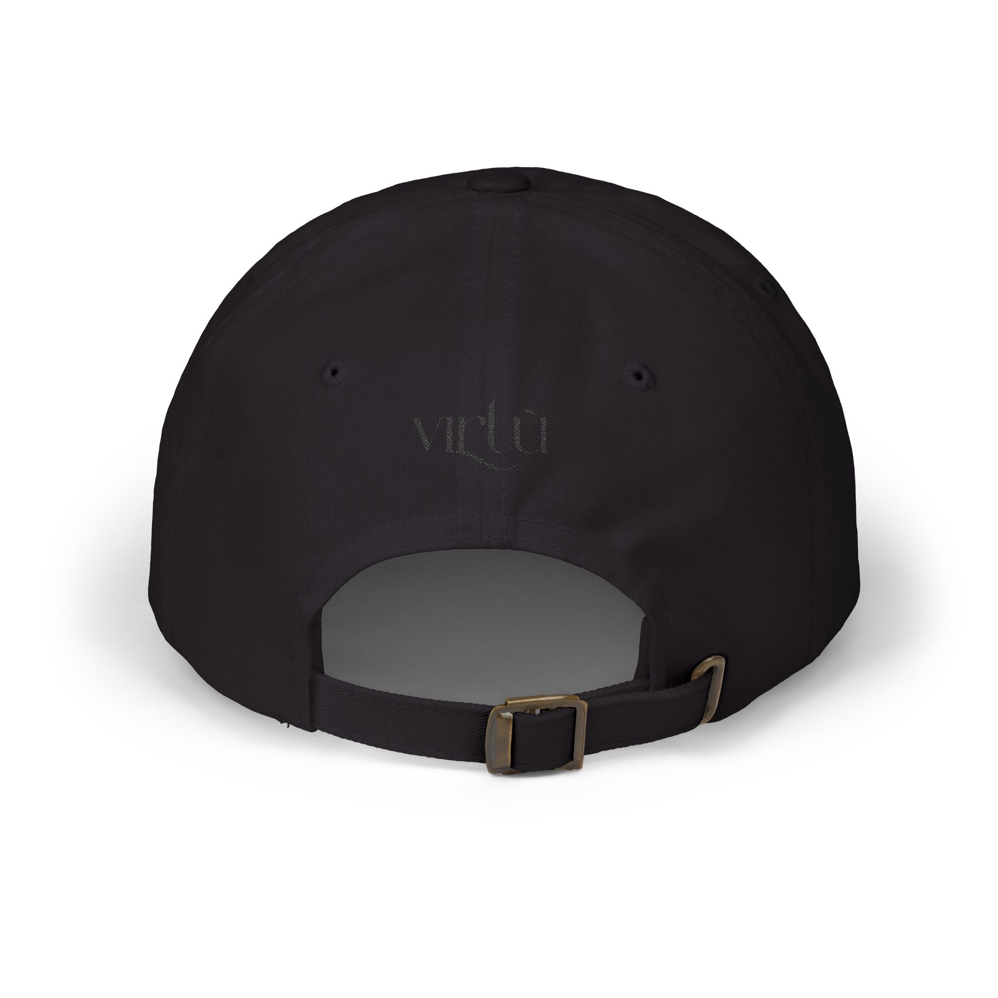 Embroidered Bunny Dad Cap — Cute Cartoon Rabbit Cap with 'virtù' Back Logo