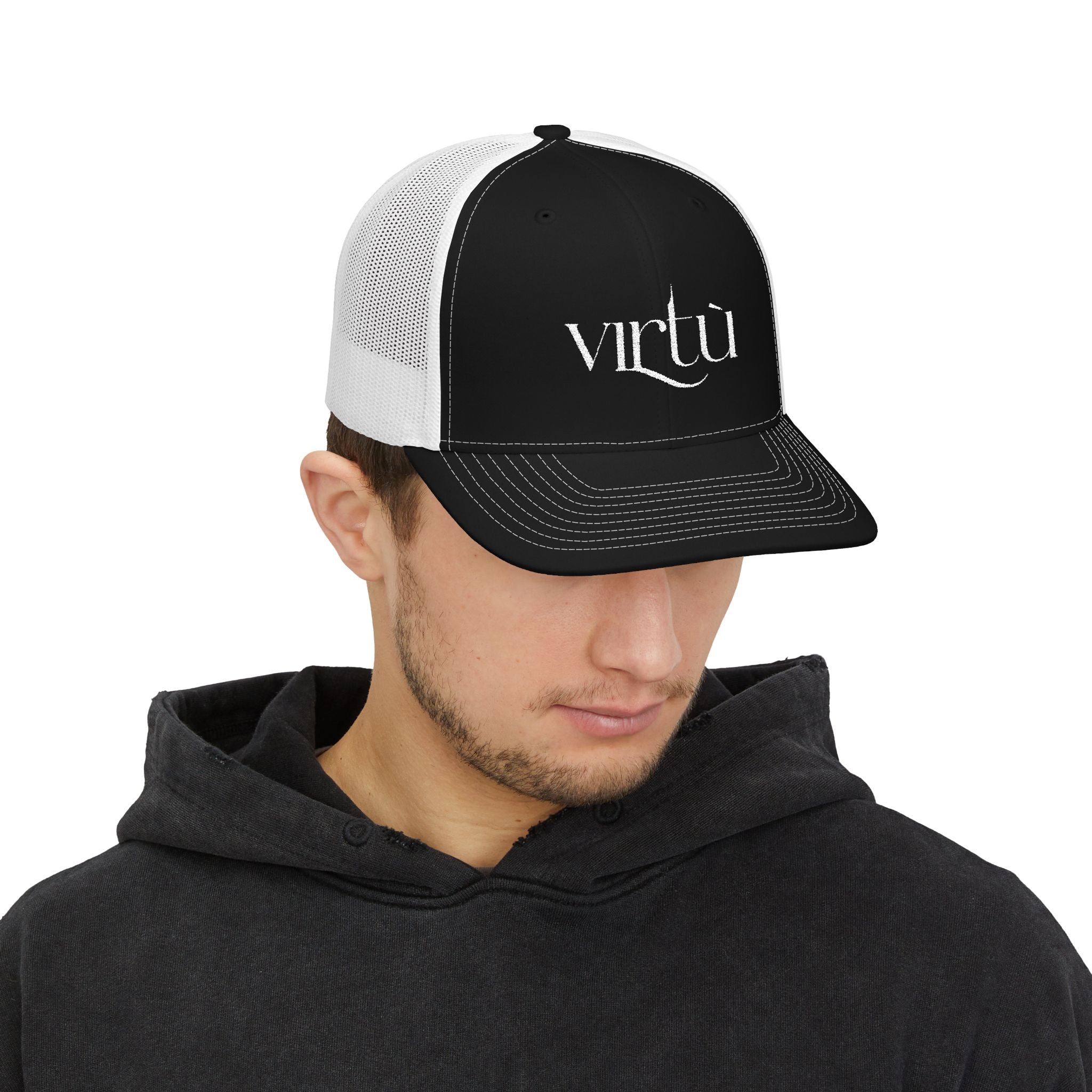 Virtu Embroidered Trucker Cap