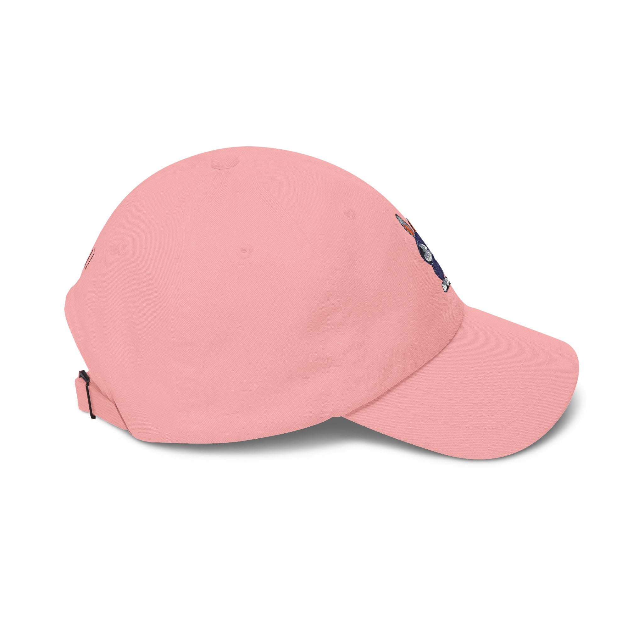 Embroidered Bunny Dad Cap — Cute Cartoon Rabbit Cap with 'virtù' Back Logo