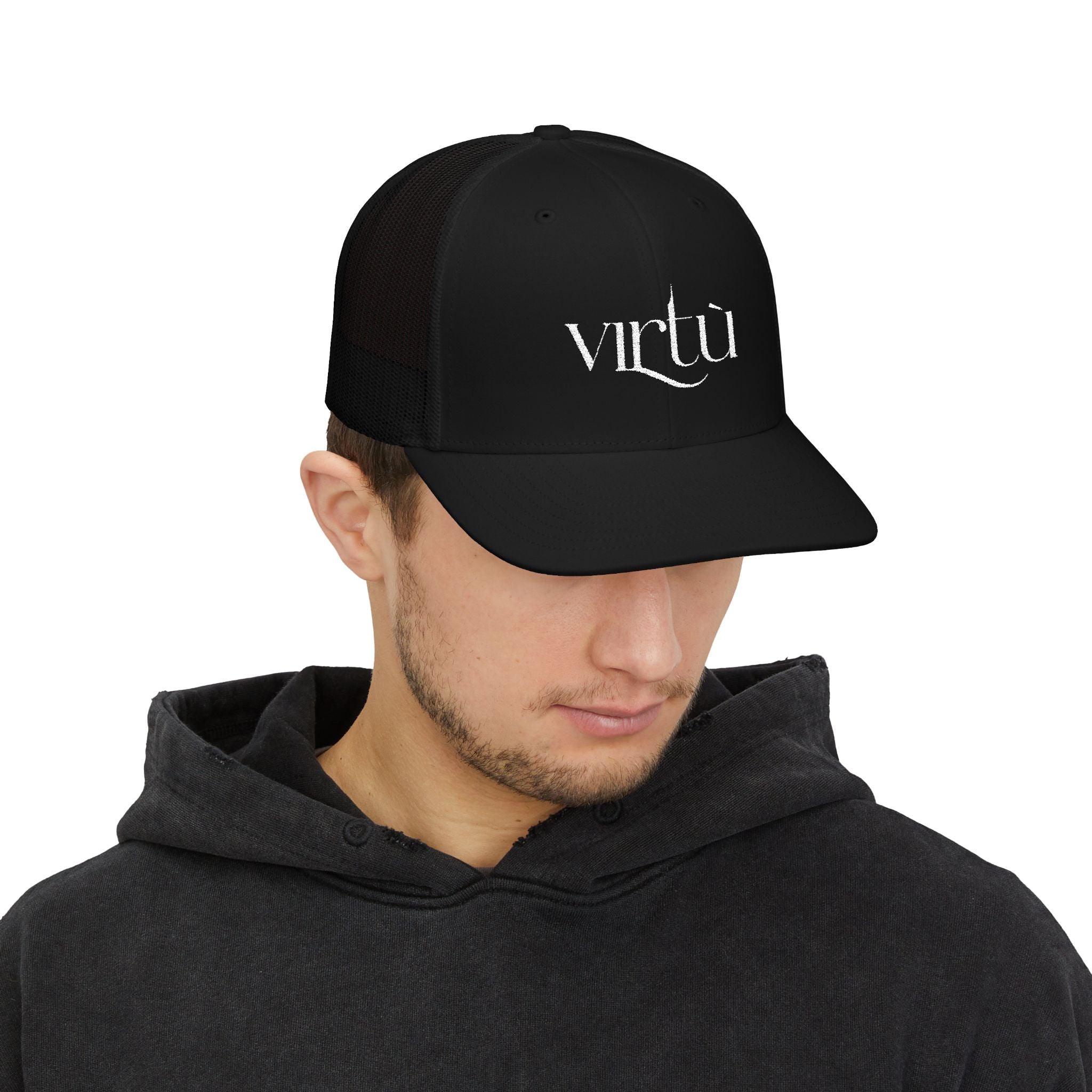 Virtu Embroidered Trucker Cap