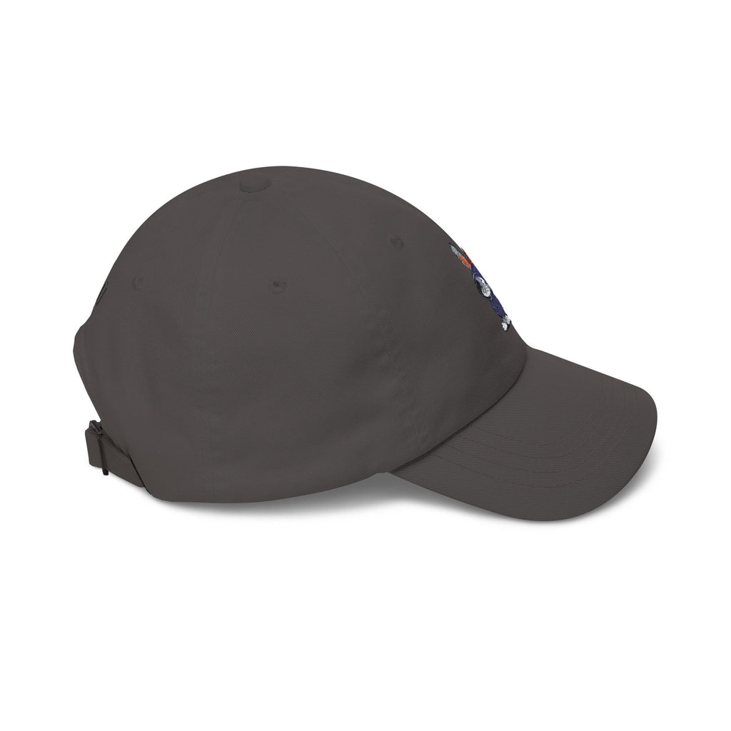 Embroidered Bunny Dad Cap — Cute Cartoon Rabbit Cap with 'virtù' Back Logo