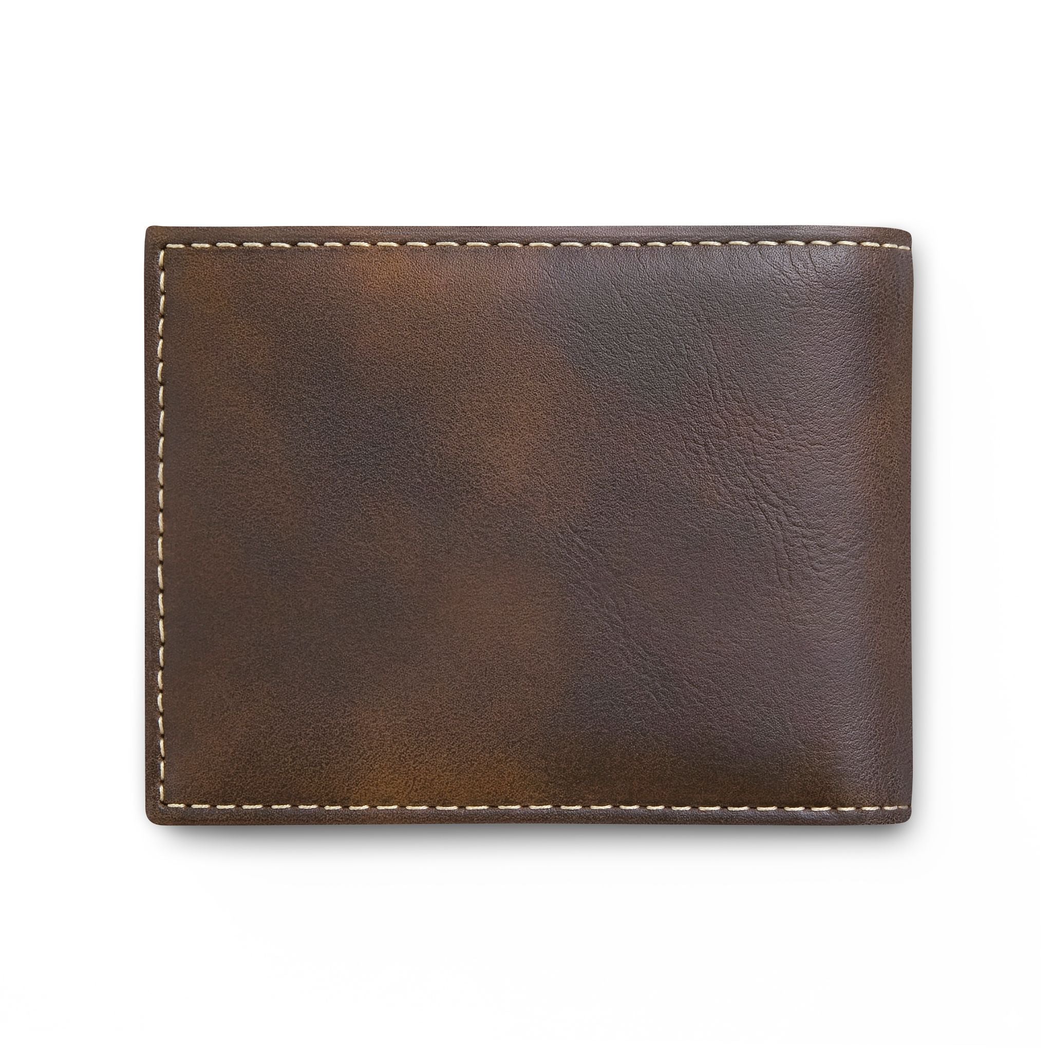 Minimal Leather Bi-Fold Wallet with Flip — Slim RFID Card Holder