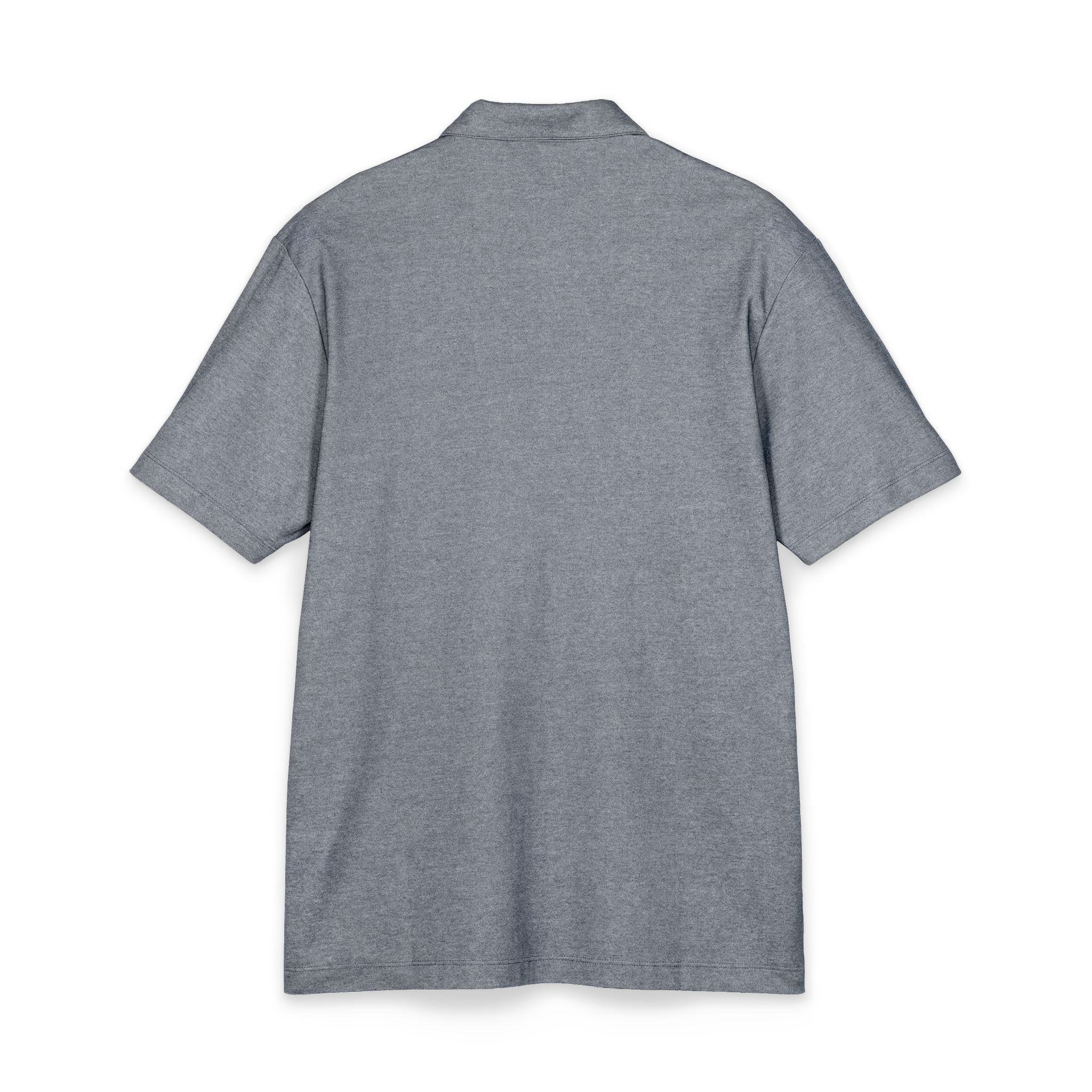 Vetu Distressed Logo Polo Shirt — Classic Men's Short-Sleeve Knit