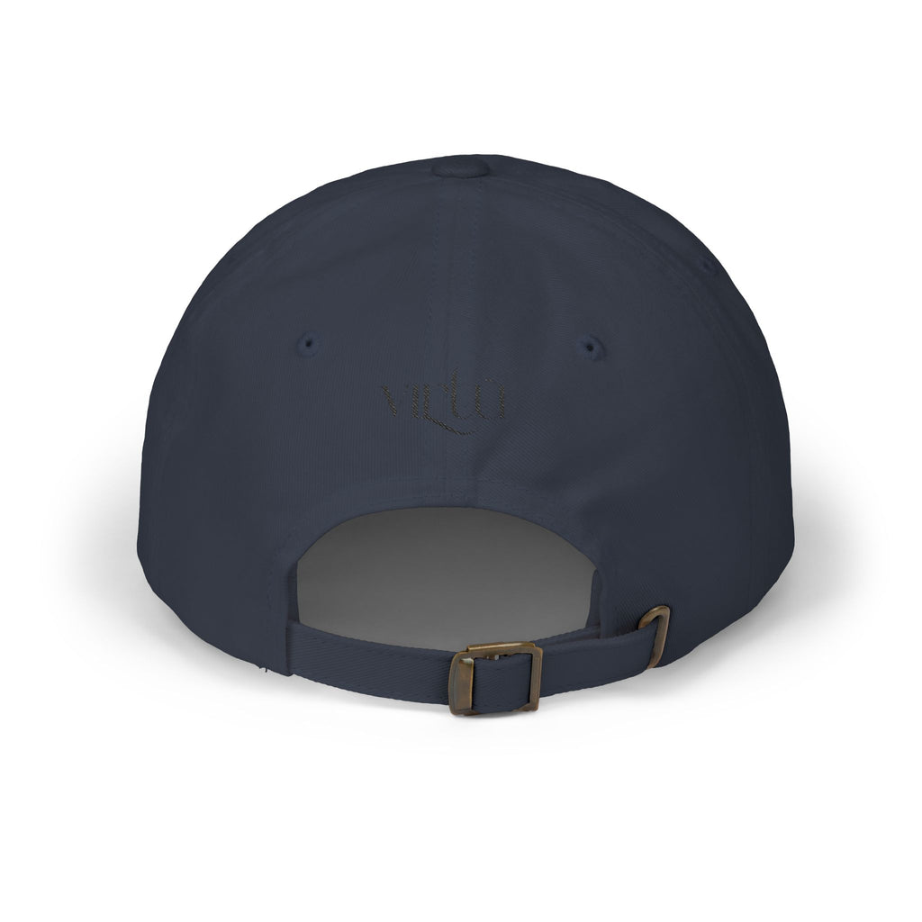 Embroidered Bunny Dad Cap — Cute Cartoon Rabbit Cap with 'virtù' Back Logo