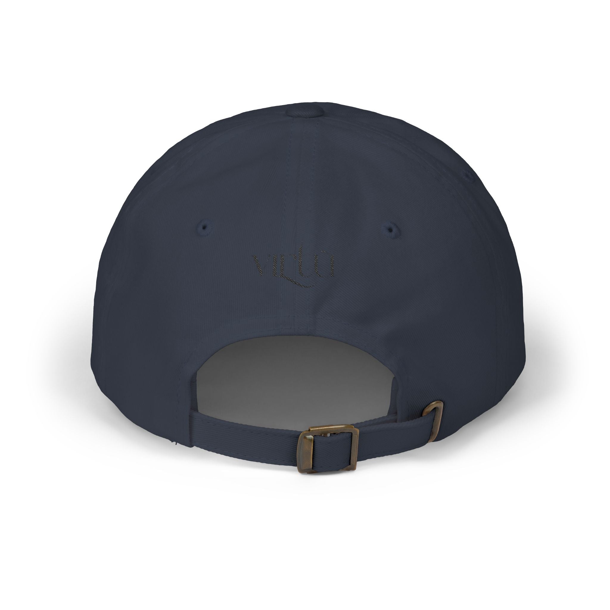 Embroidered Bunny Dad Cap — Cute Cartoon Rabbit Cap with 'virtù' Back Logo