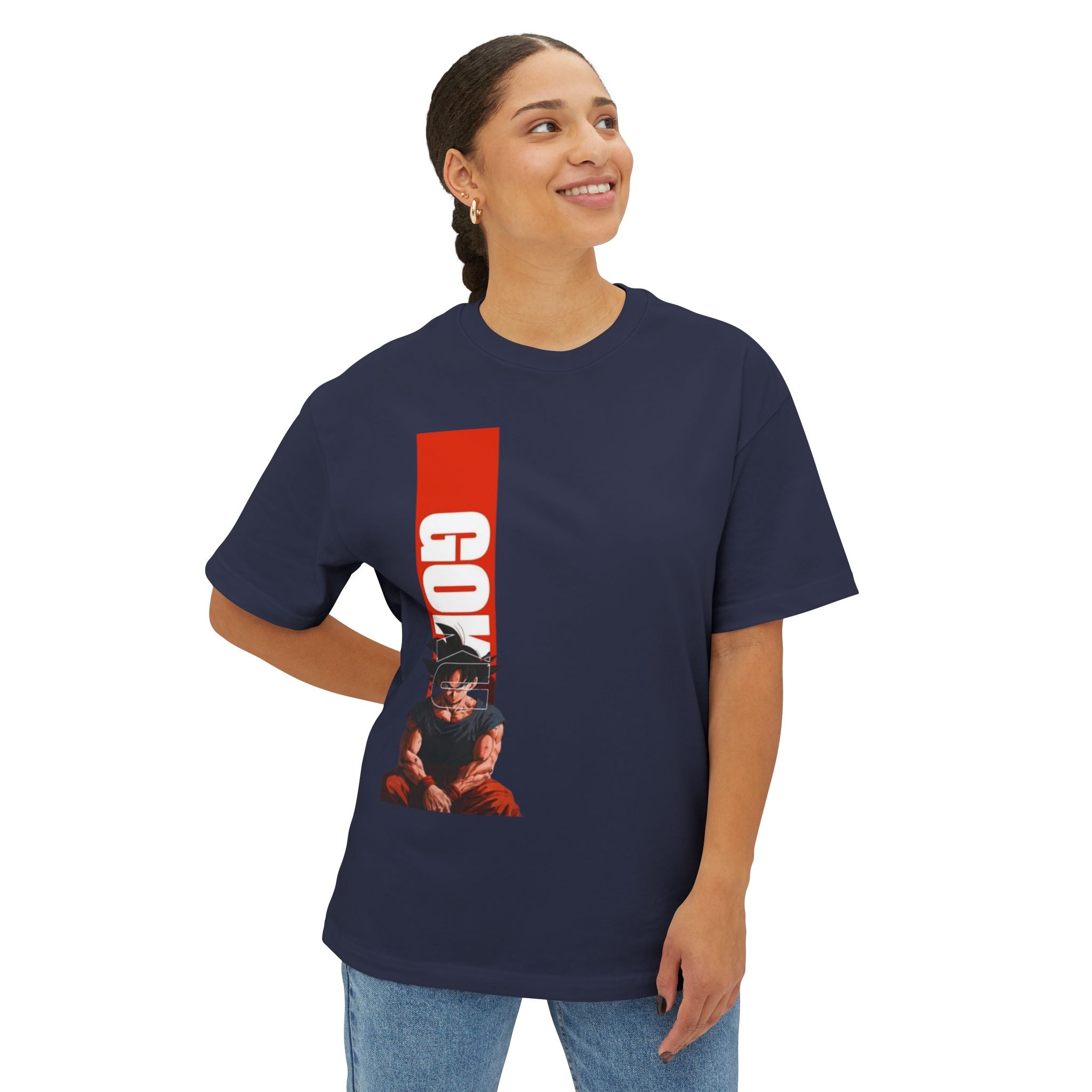 Goku Vertical Graphic Tee — Anime Dragon Ball Z Shirt