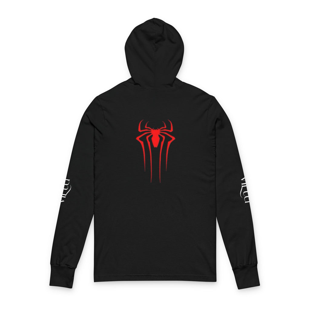 Spider Logo Hooded Long Sleeve Tee