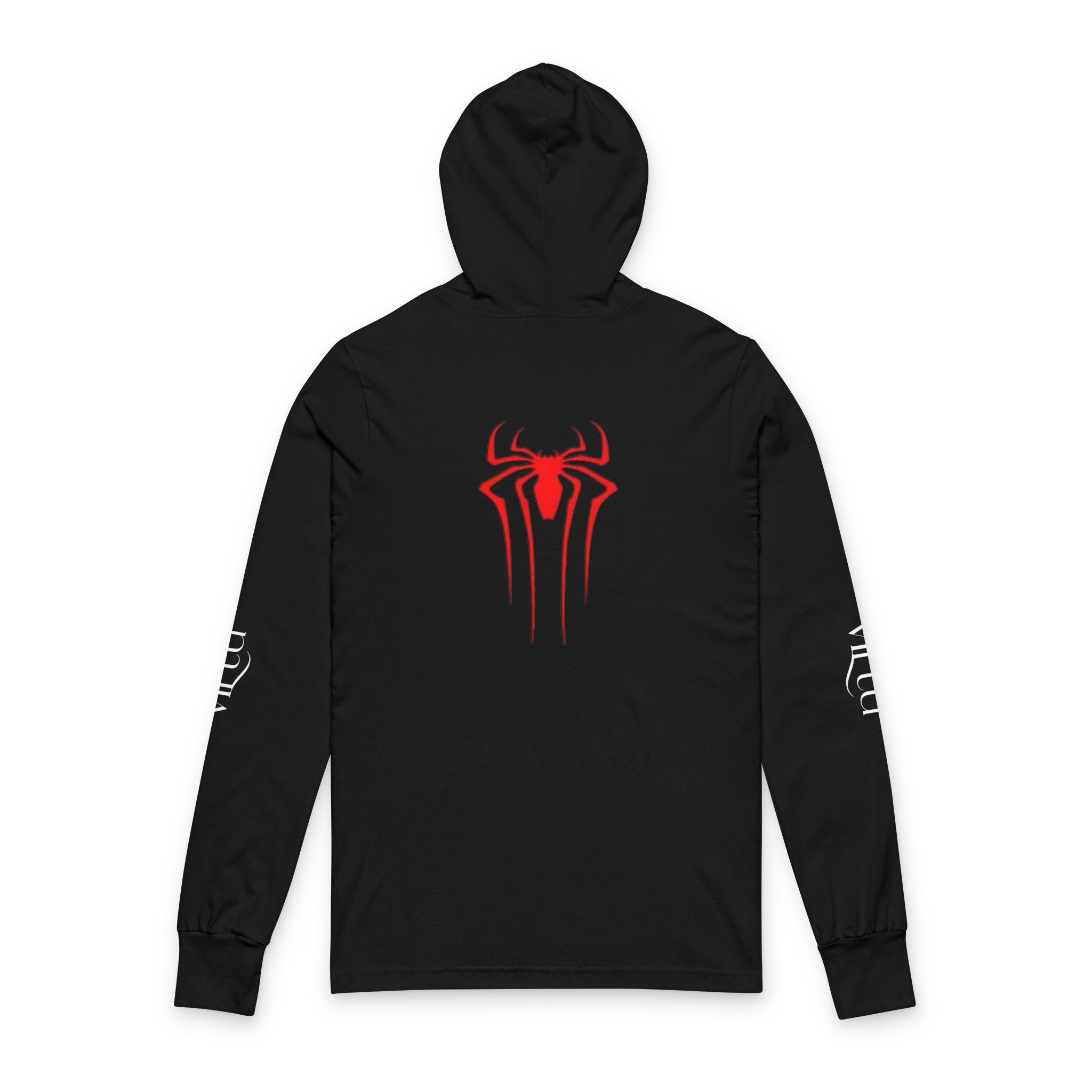 Spider Logo Hooded Long Sleeve Tee
