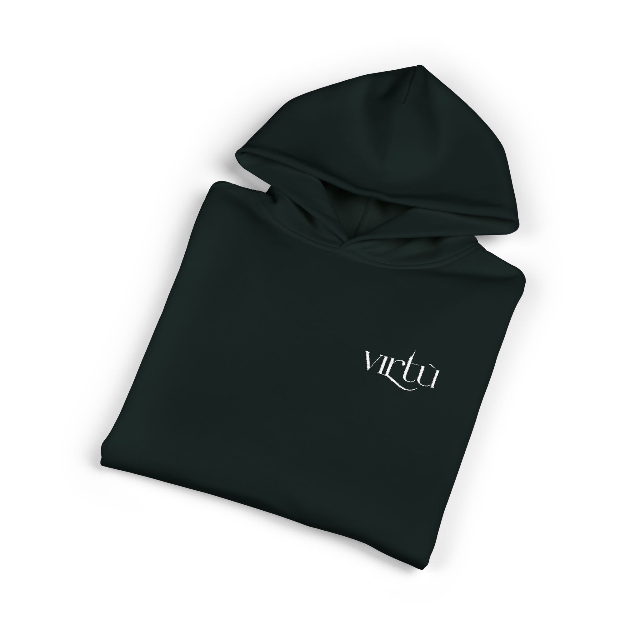 Minimal 'vldn' Black Relaxed Hoodie — Casual Streetwear Pullover