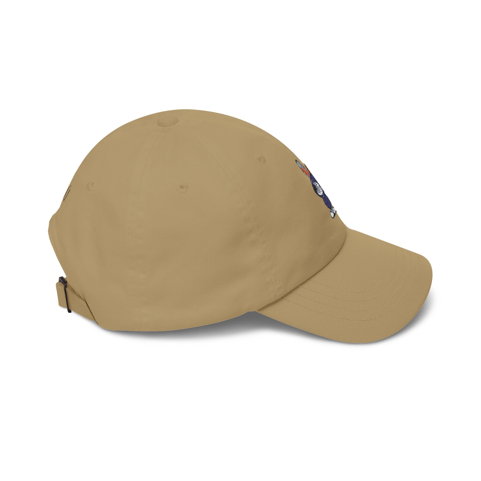 Embroidered Bunny Dad Cap — Cute Cartoon Rabbit Cap with 'virtù' Back Logo