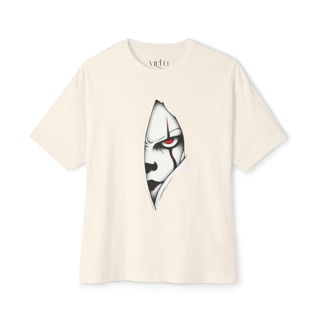 Horror Claw Peek T-Shirt — Red-Eyed Monster Chest Rip Graphic Tee
