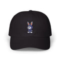 Embroidered Bunny Dad Cap — Cute Cartoon Rabbit Cap with 'virtù' Back Logo