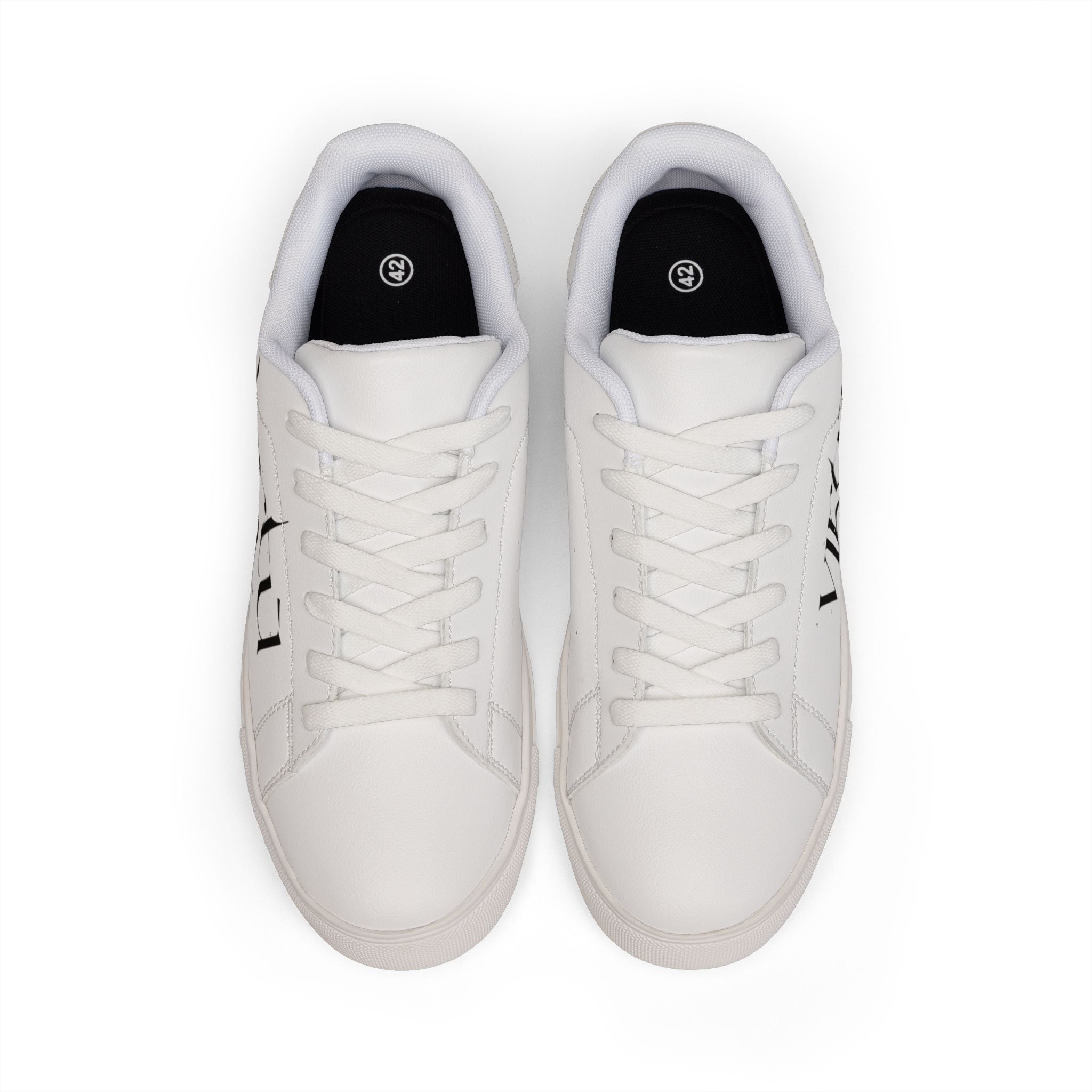 Leather Sneakers — Minimal 'virtù' Low-Top Casual Trainers