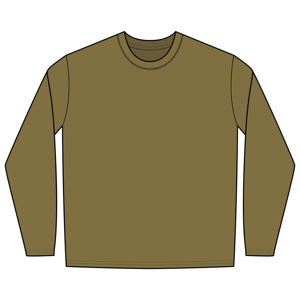 Long Sleeve Pocket Tee — Classic Cotton Crewneck Top