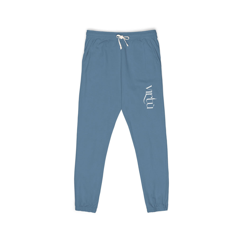 Washed Charcoal 'Wild' Fleece Sweatpants — Garment-Dyed Joggers