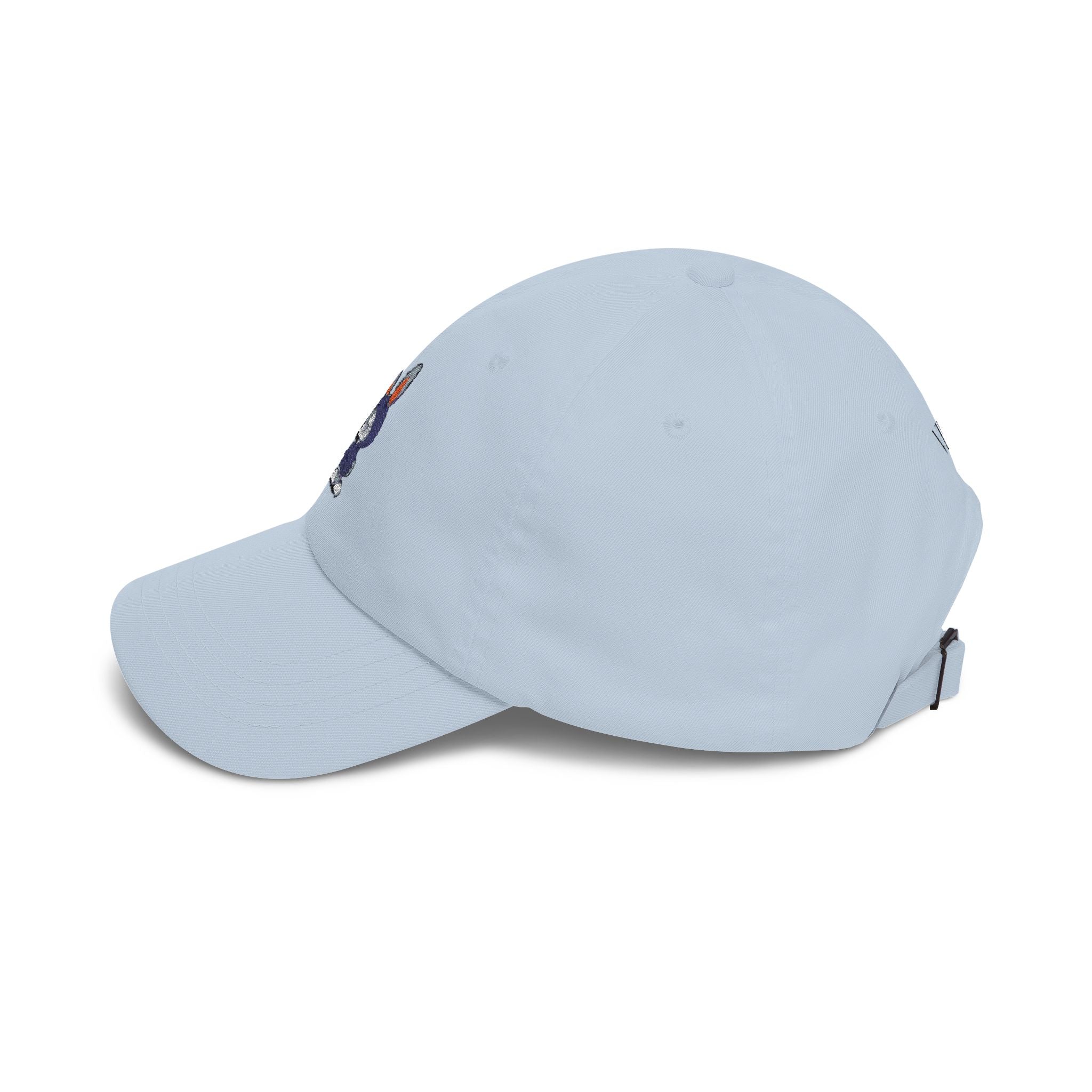 Embroidered Bunny Dad Cap — Cute Cartoon Rabbit Cap with 'virtù' Back Logo