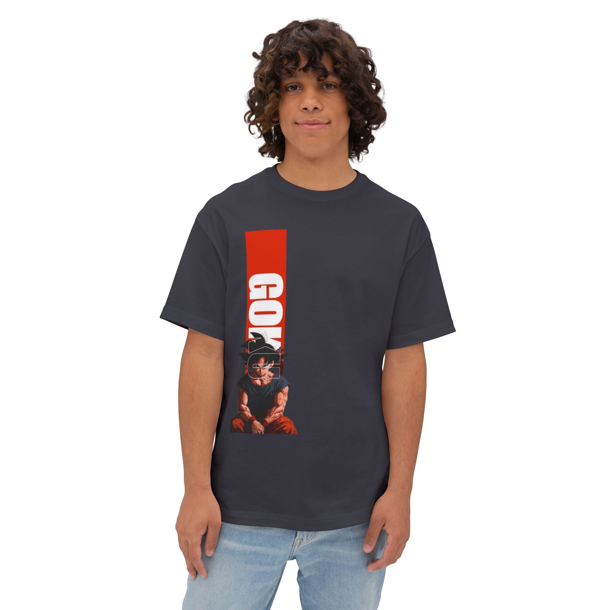 Goku Vertical Graphic Tee — Anime Dragon Ball Z Shirt