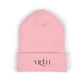 Embroidered 'Virtù' Cuffed Beanie — Classic Knit Winter Hat