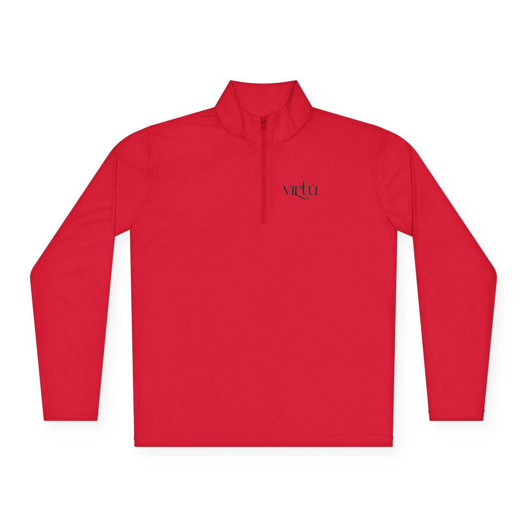 Quarter‑Zip Pullover — Hand‑Drawn Tic‑Tac‑Toe Hearts Graphic